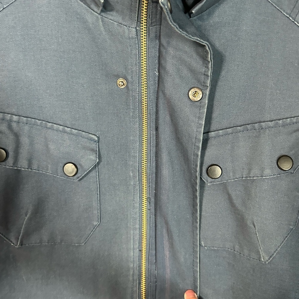 Wantdo Men's Heavy Casual Cotton Lined Jacket. Blue Size Medium. Preppy Casual - Picture 5 of 13